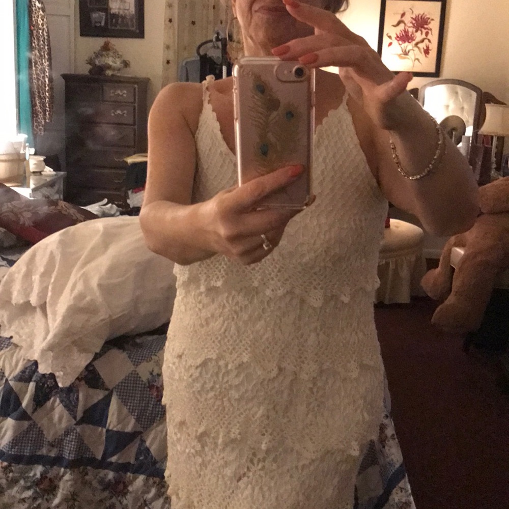 Crochet dress.